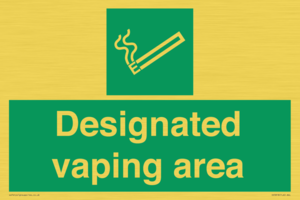 Designated vaping area